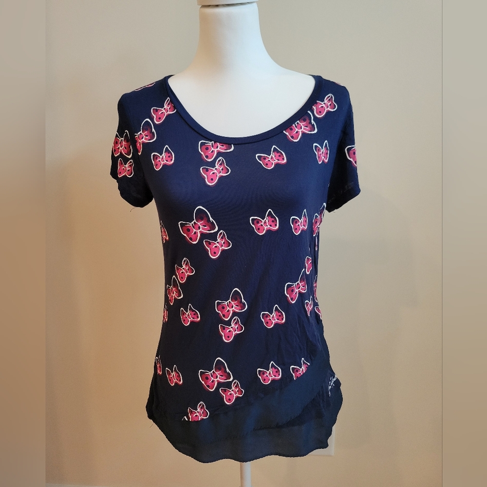 Disney, Minne Mouse Bow Print